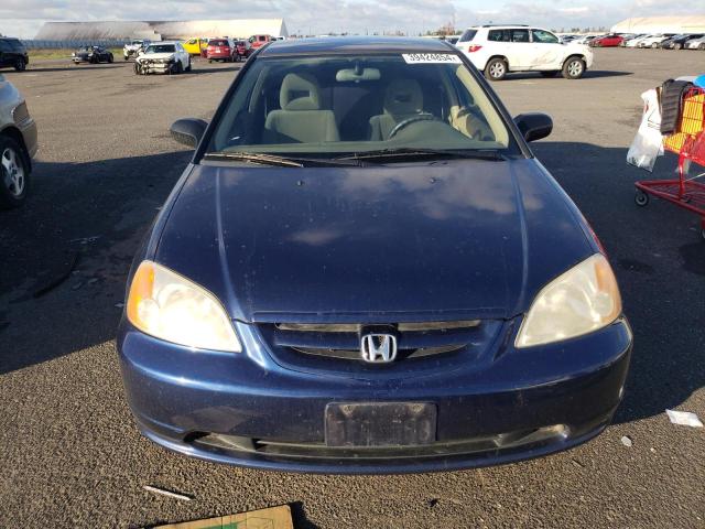 1HGEM22583L078027 - 2003 HONDA CIVIC LX BLUE photo 5