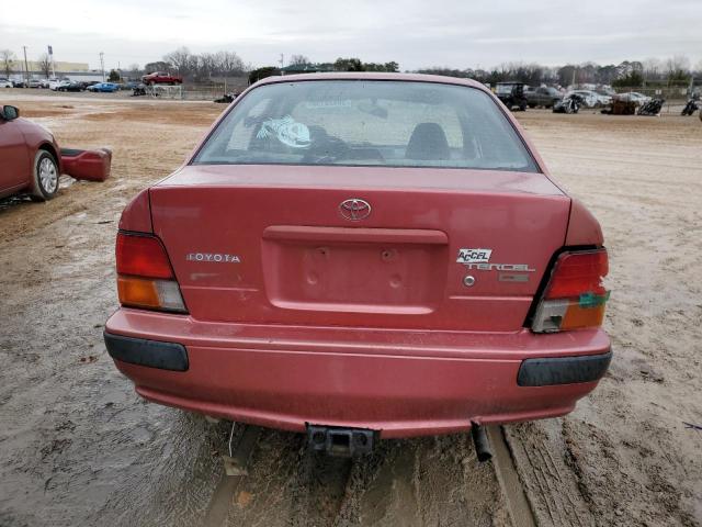 JT2BC52L3V0199114 - 1997 TOYOTA TERCEL CE RED photo 6