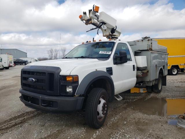 1FD4F46Y28EB87109 - 2008 FORD F450 SUPER DUTY WHITE photo 1