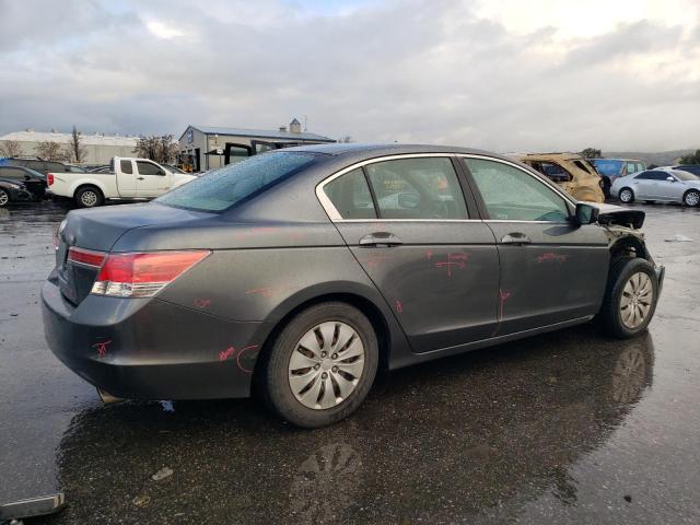 1HGCP2F31CA127541 - 2012 HONDA ACCORD LX GRAY photo 3