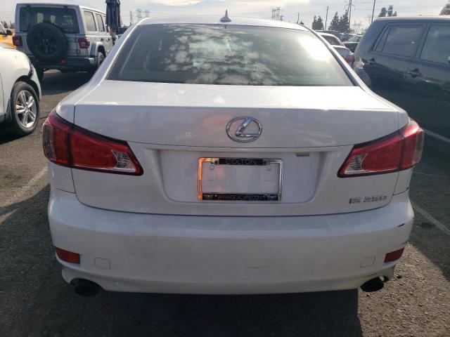 JTHBF5C27D5187178 - 2013 LEXUS IS 250 WHITE photo 6