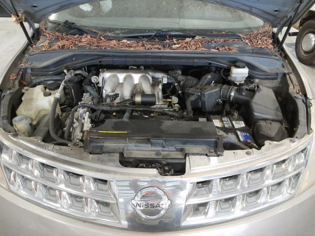 JN8AZ08T34W219938 - 2004 NISSAN MURANO SL GOLD photo 7