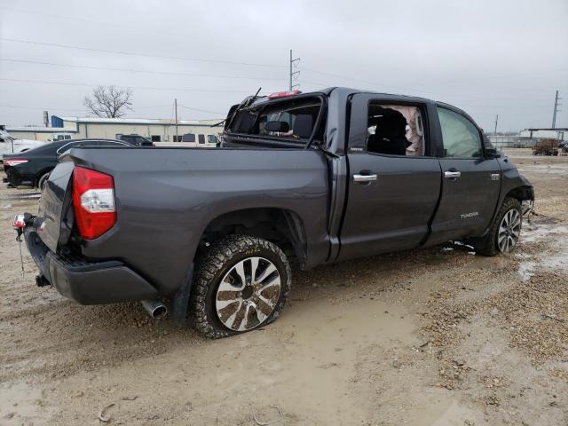 5TFHY5F10KX845904 - 2019 TOYOTA TUNDRA CREWMAX LIMITED GRAY photo 3