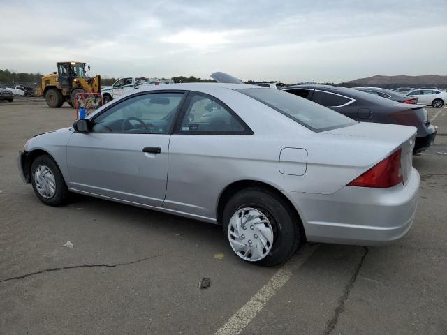 1HGEM22521L110578 - 2001 HONDA CIVIC LX SILVER photo 2