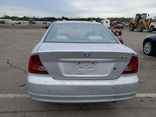 1HGEM22521L110578 - 2001 HONDA CIVIC LX SILVER photo 6