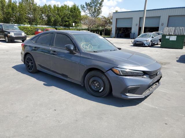 2HGFE2F56NH510710 - 2022 HONDA CIVIC SPORT GRAY photo 4