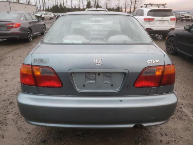 1HGEJ6574YL032988 - 2000 HONDA CIVIC LX BLUE photo 6