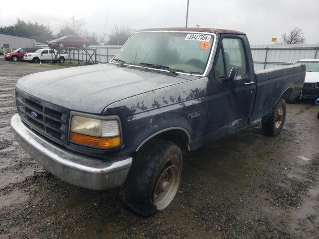 2FTHF26H8NCA50638 - 1992 FORD F250 BLACK photo 1