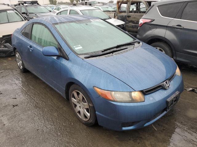 2HGFG12637H549504 - 2007 HONDA CIVIC LX BLUE photo 4