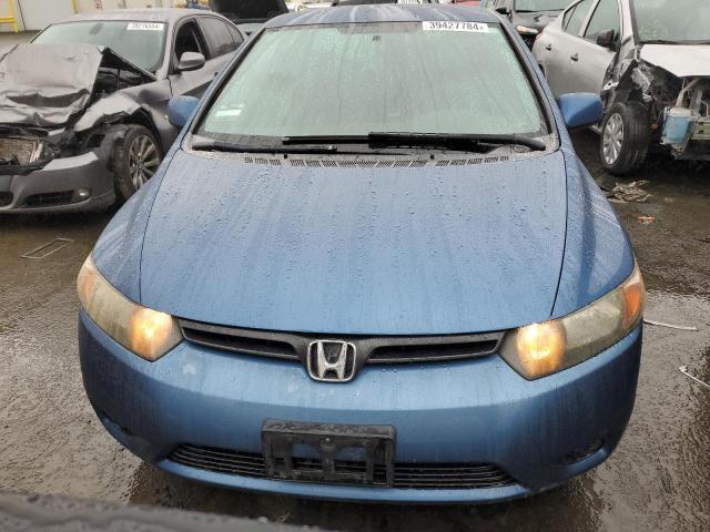 2HGFG12637H549504 - 2007 HONDA CIVIC LX BLUE photo 5