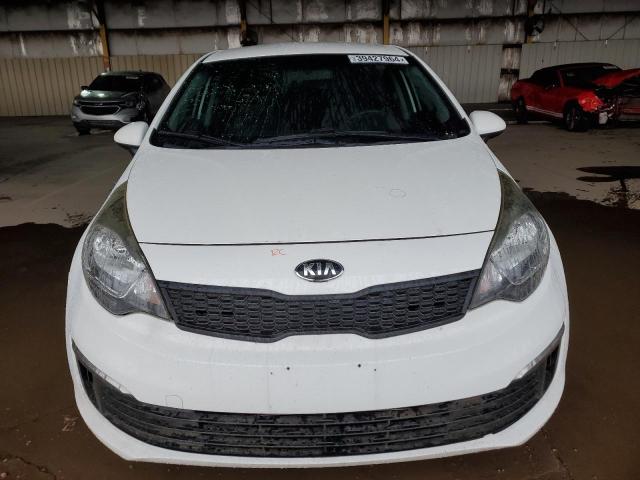 KNADM4A33G6688294 - 2016 KIA RIO LX WHITE photo 5