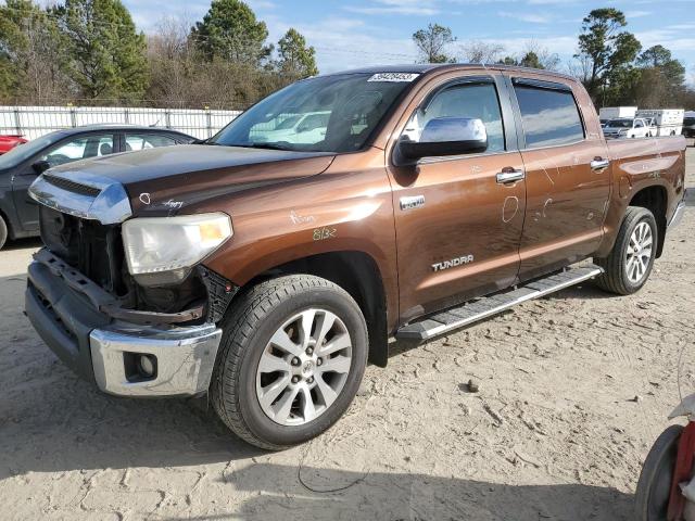 5TFFW5F10GX207995 - 2016 TOYOTA TUNDRA CREWMAX LIMITED BROWN photo 1