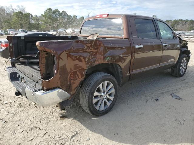 5TFFW5F10GX207995 - 2016 TOYOTA TUNDRA CREWMAX LIMITED BROWN photo 3