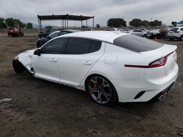 KNAE35LC1K6054842 - 2019 KIA STINGER GT WHITE photo 2