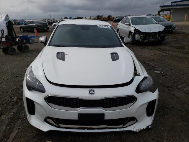 KNAE35LC1K6054842 - 2019 KIA STINGER GT WHITE photo 5