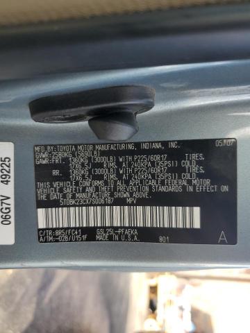 5TDBK23CX7S006187 - 2007 TOYOTA SIENNA LE GRAY photo 13