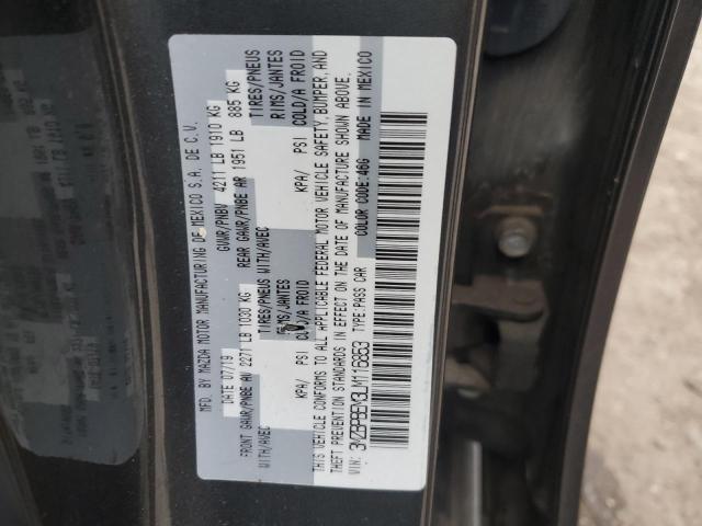 3MZBPBEM3LM116853 - 2020 MAZDA 3 PREMIUM CHARCOAL photo 12