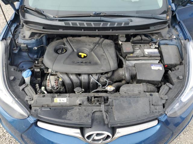 KMHDH4AH0FU229653 - 2015 HYUNDAI ELANTRA SE BLUE photo 11