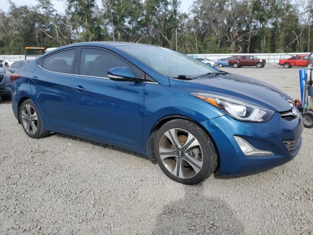 KMHDH4AH0FU229653 - 2015 HYUNDAI ELANTRA SE BLUE photo 4