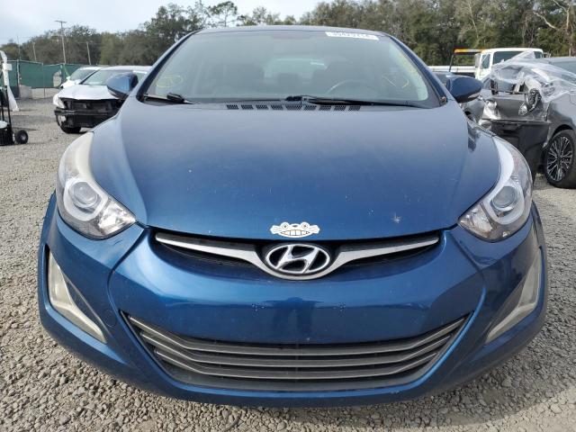 KMHDH4AH0FU229653 - 2015 HYUNDAI ELANTRA SE BLUE photo 5