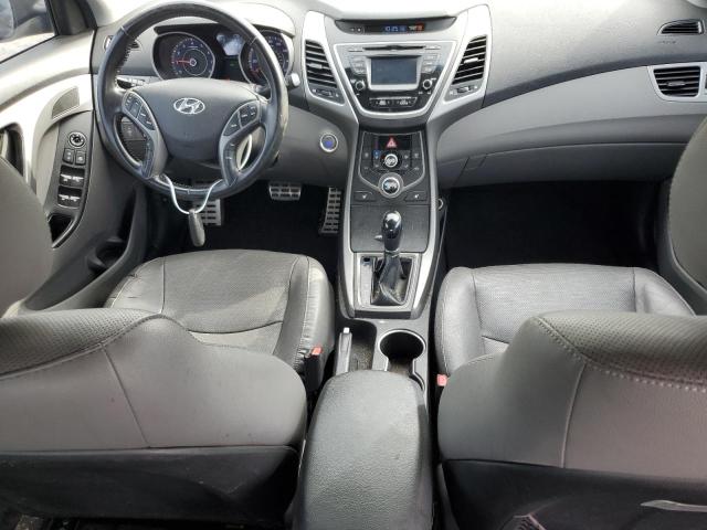 KMHDH4AH0FU229653 - 2015 HYUNDAI ELANTRA SE BLUE photo 8