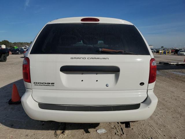 1D4GP24R16B611928 - 2006 DODGE CARAVAN SE WHITE photo 6