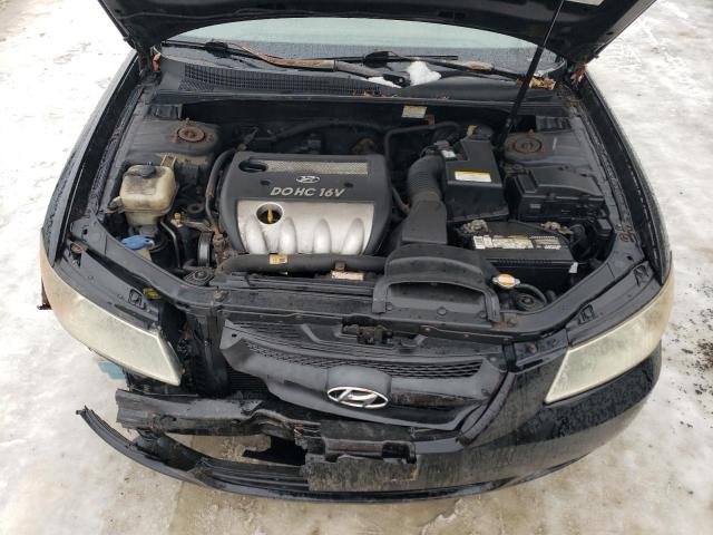 KMHET46C96A143744 - 2006 HYUNDAI SONATA GL BLACK photo 11