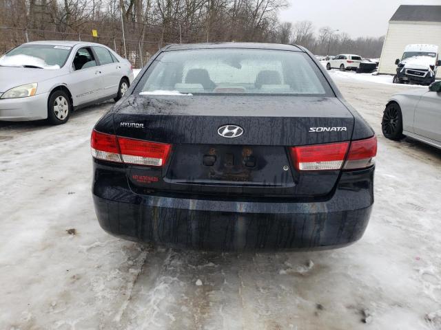 KMHET46C96A143744 - 2006 HYUNDAI SONATA GL BLACK photo 6