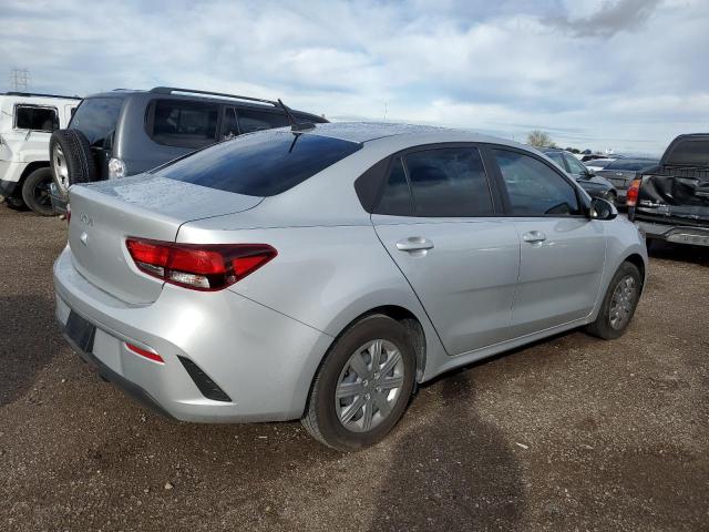 3KPA24AD3PE562290 - 2023 KIA RIO LX SILVER photo 3