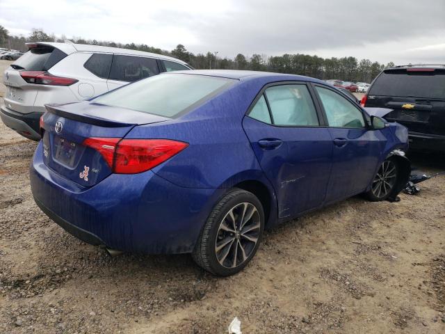 5YFBURHE7HP636854 - 2017 TOYOTA COROLLA L BLUE photo 3