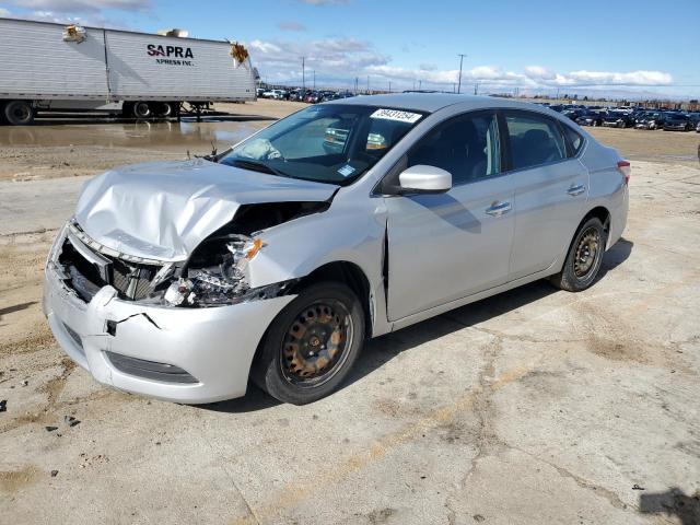 3N1AB7APXEY227540 - 2014 NISSAN SENTRA S SILVER photo 1