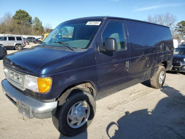 1FTNE24233HB30262 - 2003 FORD ECONOLINE E250 VAN BLUE photo 1