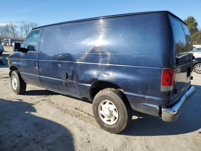 1FTNE24233HB30262 - 2003 FORD ECONOLINE E250 VAN BLUE photo 2