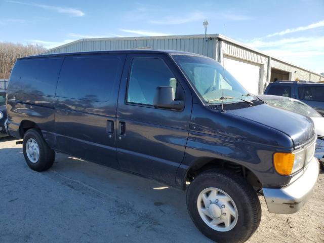 1FTNE24233HB30262 - 2003 FORD ECONOLINE E250 VAN BLUE photo 4