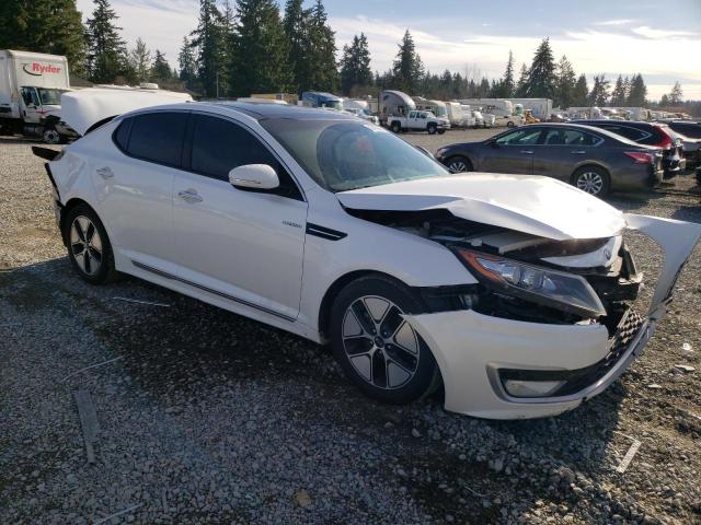 KNAGM4AD2D5049329 - 2013 KIA OPTIMA HYBRID WHITE photo 4