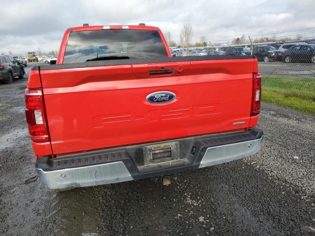 1FTFW1E83NKE12728 - 2022 FORD F150 SUPERCREW RED photo 6