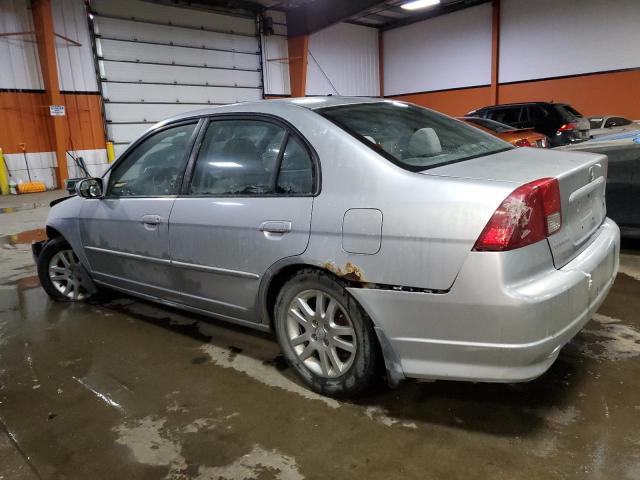 2HGES16625H015508 - 2005 HONDA CIVIC LX SILVER photo 2