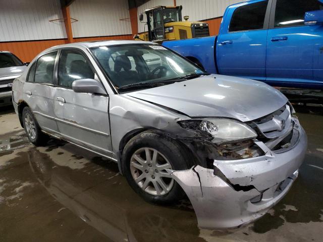 2HGES16625H015508 - 2005 HONDA CIVIC LX SILVER photo 4