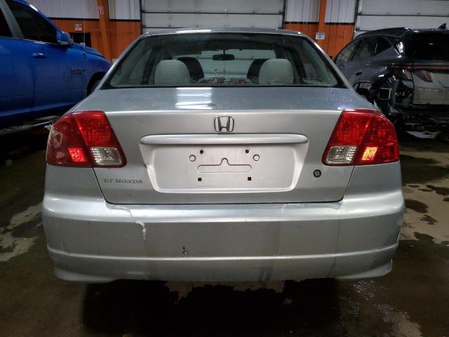 2HGES16625H015508 - 2005 HONDA CIVIC LX SILVER photo 6