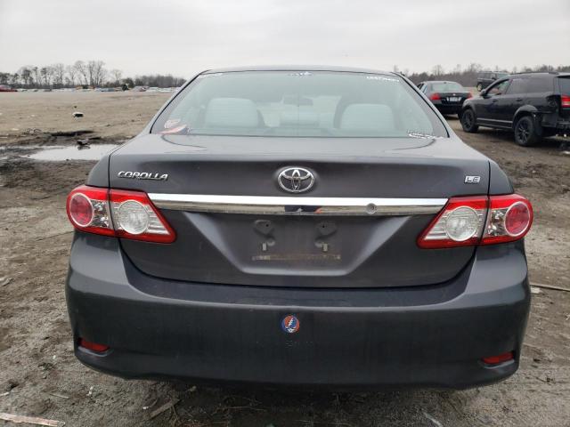 2T1BU4EE8BC603005 - 2011 TOYOTA COROLLA BASE GRAY photo 6