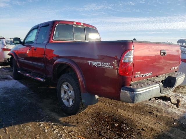 5TBBT441X6S482405 - 2006 TOYOTA TUNDRA ACCESS CAB SR5 BURGUNDY photo 2