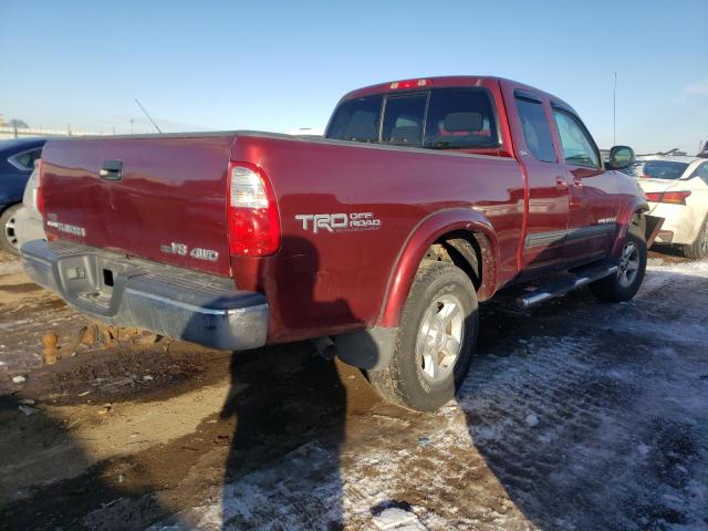 5TBBT441X6S482405 - 2006 TOYOTA TUNDRA ACCESS CAB SR5 BURGUNDY photo 3