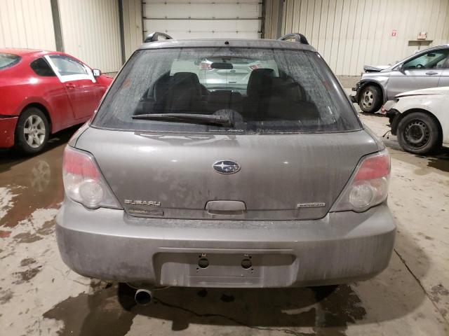 JF1GG67686H803940 - 2006 SUBARU IMPREZA 2.5I SPORTS WAGON GRAY photo 6