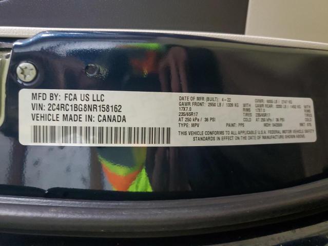 2C4RC1BG8NR158162 - 2022 CHRYSLER PACIFICA TOURING L Mavi foto 13