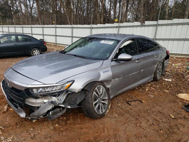 1HGCV3F12JA017282 - 2018 HONDA ACCORD HYBRID SILVER photo 1