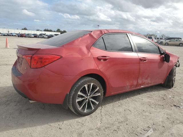 2T1BURHE6JC107045 - 2018 TOYOTA COROLLA L BURGUNDY photo 3