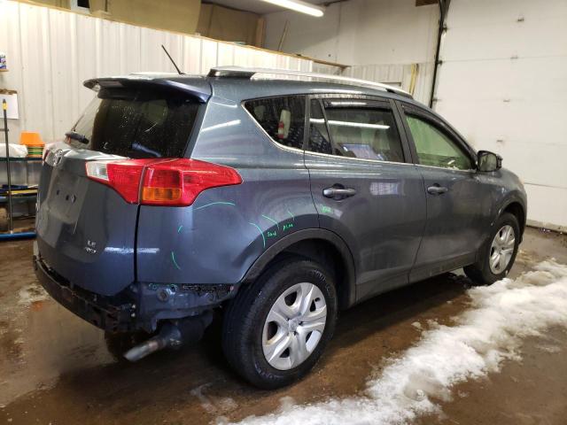 JTMBFREV2DD001262 - 2013 TOYOTA RAV4 LE BLUE photo 3