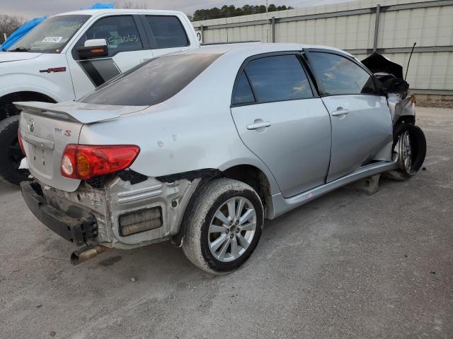 2T1BU4EE2AC472121 - 2010 TOYOTA COROLLA BASE BLUE photo 3