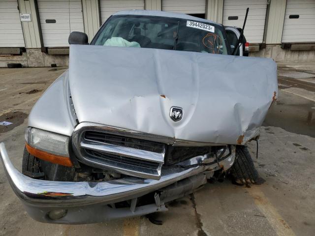 1D7HG48N94S501099 - 2004 DODGE DAKOTA QUAD SLT SILVER photo 5