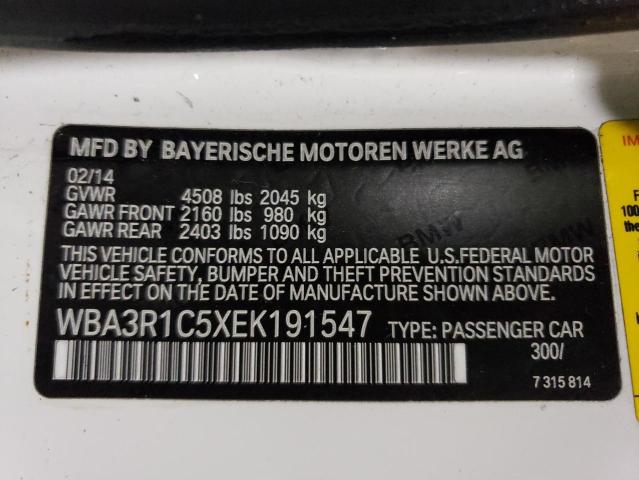 WBA3R1C5XEK191547 - 2014 BMW 435 I BLACK photo 12